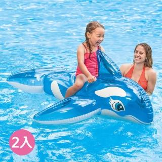 【INTEX】Vencedor 充氣海洋生物坐騎(充氣坐騎 充氣浮排 浮床 游泳 水上玩具-2入)