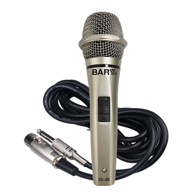 【BARY】升級日規版動圈式高質感有線型麥克風一組裝(SS-05)