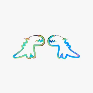 【agnes b.】sport b. 恐龍造型耳環(炫彩)