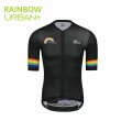 【MONTON】Rainbow黑/藍/白色男款短車衣(男性自行車服飾/短袖車衣/自行車衣)