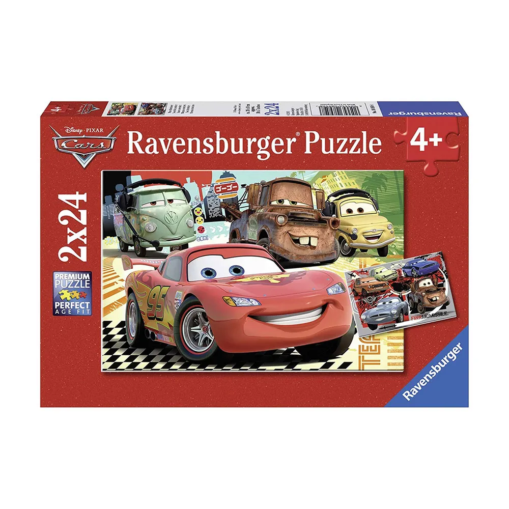 【Ravensburger】維寶拼圖 汽車總動員 2*24片