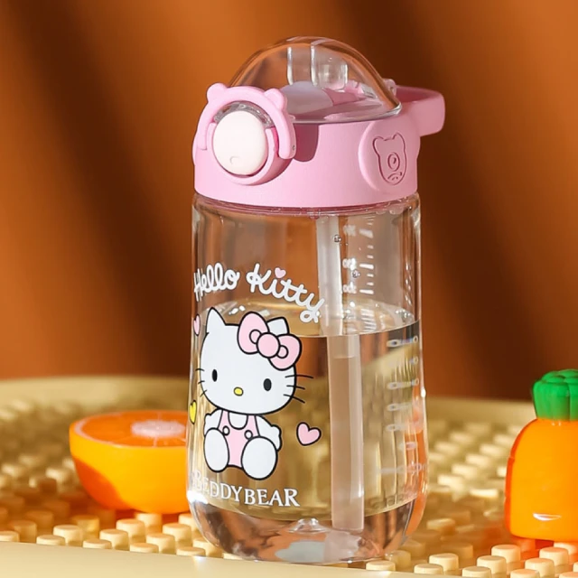 Mua 姆兒選品 BEDDYBEAR美式鴨嘴Kitty兒童水壺吸管水杯400ml(兒童水杯 兒童水壺 學習杯 吸管水壺)