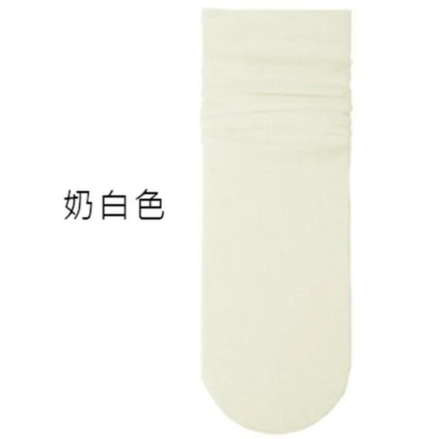 【OT SHOP】素色坑條紋涼感中筒襪M1219(薄款透氣吸濕 柔軟觸感)