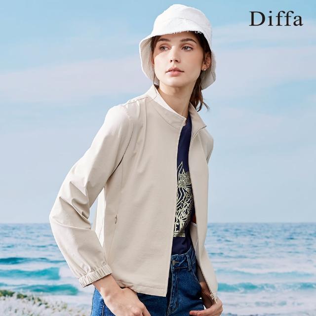 【Diffa】速乾抗UV拉鍊外套-女