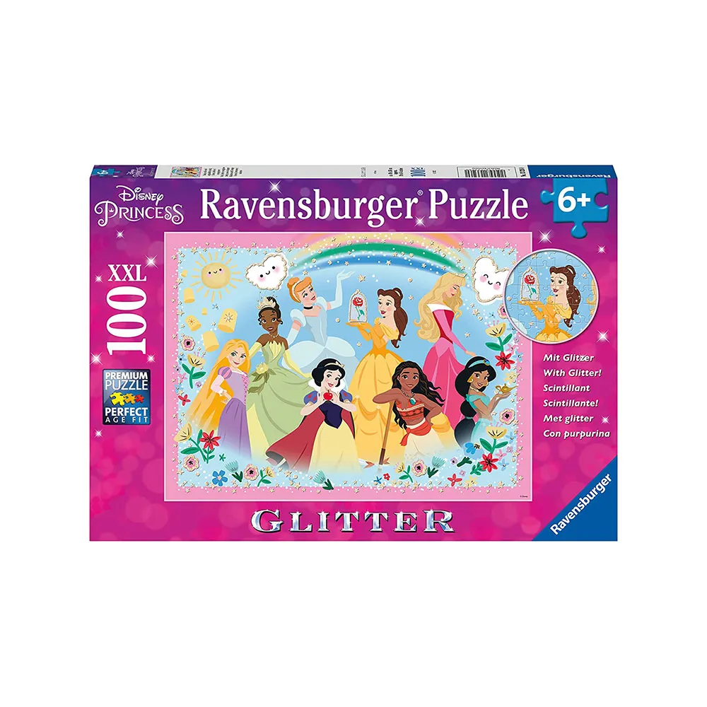 【Ravensburger】維寶拼圖  迪士尼公主 閃亮版 100片