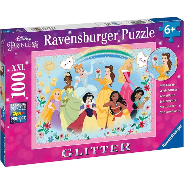 【Ravensburger】維寶拼圖  迪士尼公主 閃亮版 100片