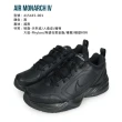 【NIKE 耐吉】AIR MONARCH IV 男女休閒運動鞋-經典 皮革 老爹鞋 黑(415445-001)