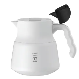 【HARIO官方直營】V60 不鏽鋼保溫咖啡壺PLUS 600ml(兩色任選)