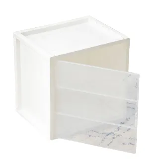 【歐德萊生活工坊】MIT可堆疊方塊收納盒-3入(收納櫃 收納箱 收納盒)