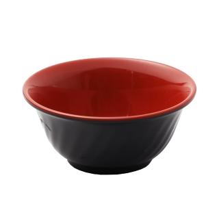 【生活King】雙色斜紋小碗公/麵碗/美耐皿碗(4入組)