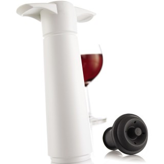 【VACU VIN】Click 紅酒抽真空器+2瓶塞組 白 / 紅酒塞 真空瓶塞 保鮮瓶塞 葡萄酒塞 母親節禮物