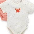 【Purebaby】澳洲有機棉 嬰兒短袖包屁衣3件組(新生兒 有機棉 連身衣 滿月禮)