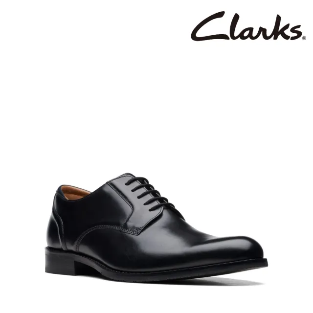 【Clarks】男鞋 Craft Arlo Lace典藏英倫素面紳士鞋 皮鞋(CLM71449D)