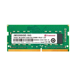 【Transcend 創見】JetRam DDR4 3200  16GB 筆記型記憶體(JM3200HSE-16G)