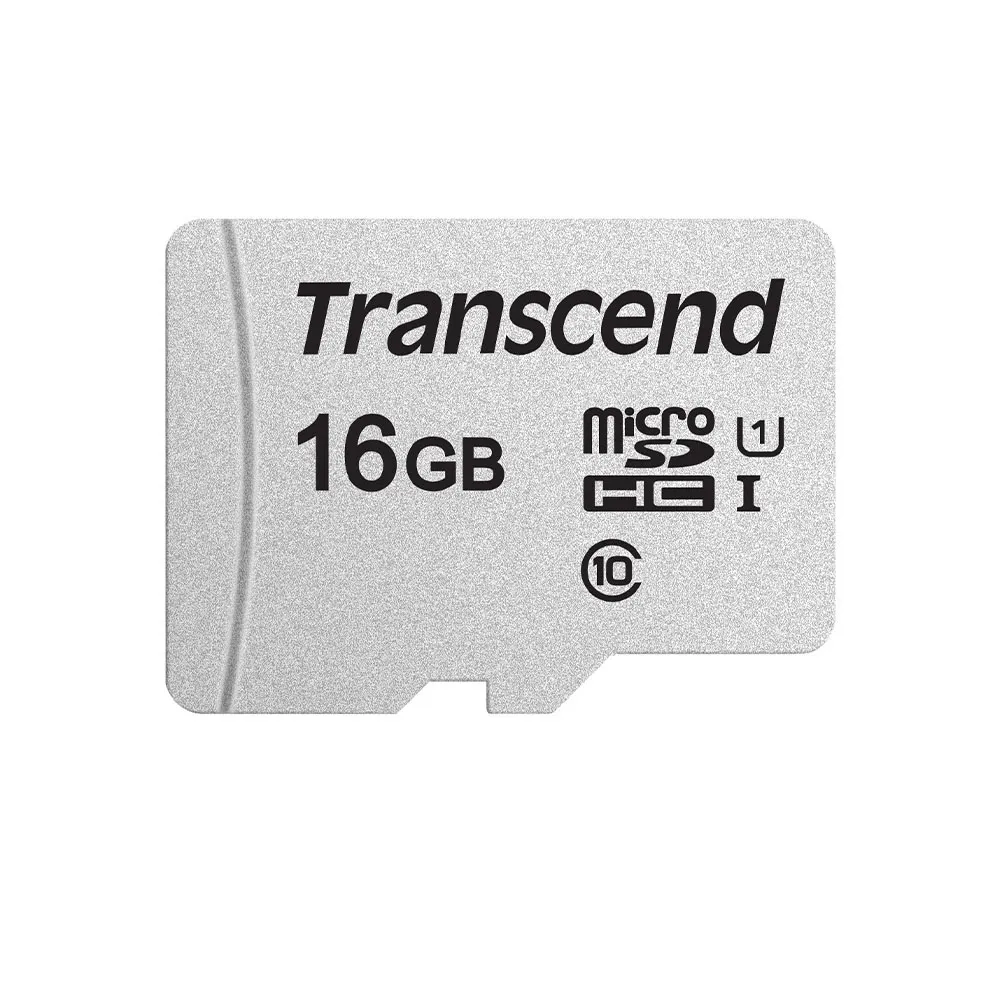 【Transcend 創見】USD300S microSDHC UHS-I U1 16GB 記憶卡(TS16GUSD300S-A附轉卡  新舊包裝隨機出貨)