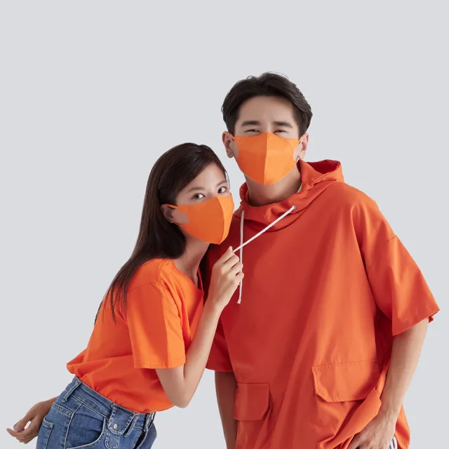 【藍鷹牌】驚艷款 N95醫用立體型成人口罩4盒 三色綜合款 30片/盒(歐戀橘、花青綠、黛紫色)