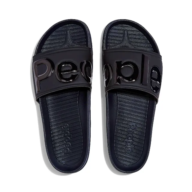 People Footwear】加拿大休閒鞋防水鞋涼鞋平底鞋拖鞋(LENNON SLIDE 藍