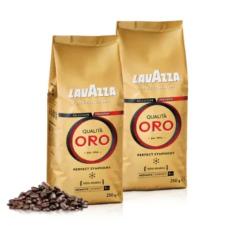 【LAVAZZA】ORO金牌咖啡豆2袋組(250gx1袋)