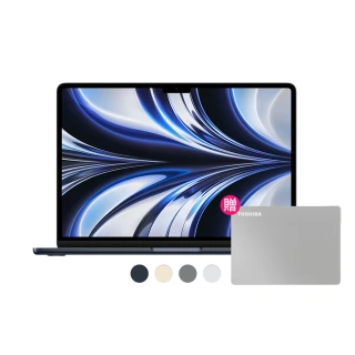 【Apple】1TB外接硬碟★MacBook Air 13.6吋 M2 晶片 8核心CPU 與 8核心GPU 8G/256G SSD