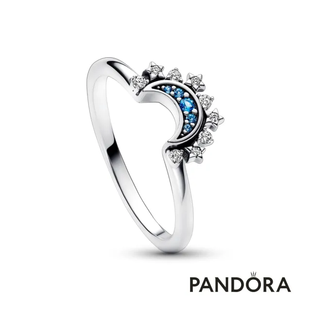 【Pandora 官方直營】璀璨月夜藍戒指