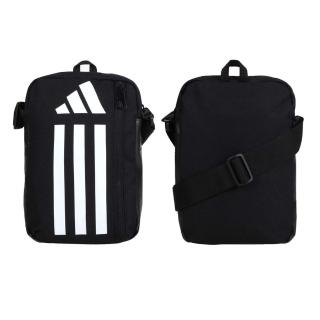【adidas 愛迪達】小型側揹包-隨身包 肩揹包 愛迪達 黑白(HT4752)
