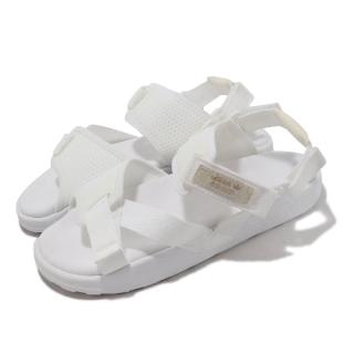 【adidas 愛迪達】涼鞋 Adilette ADV W 女鞋 白 全白 魔鬼氈 可調整 愛迪達(HQ4242)