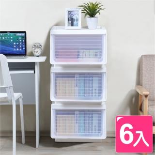 【KEYWAY 聯府】面寬45cm-Line450直取式整理箱46L-6入(前掀式 玩具收納置物箱 換季收納LN450)