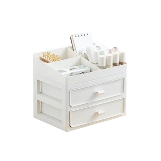 【優の屋】現代簡約組合式多層收納櫃 桌面收納盒(分隔盒+二層抽屜櫃)