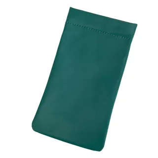 【Continuita 康緹尼】真皮 頭層牛皮墨鏡女孩眼鏡包(真皮包包 眼鏡包 綠色)