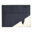 【FENDI 芬迪】經典品牌小怪獸撞色小牛皮信用卡名片夾隨身夾(深藍)
