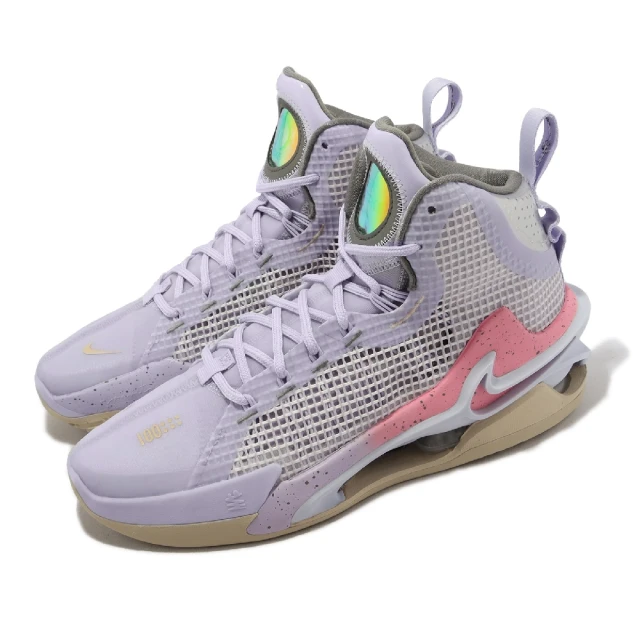 NIKE 耐吉 籃球鞋 Air Zoom G.T. Jump EP 男鞋 紫 粉 緩震 氣墊 高筒 Easter(DC9039-501)