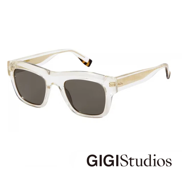 GIGI Studios 手工細圓框鈦金太陽眼鏡(玳瑁 - 