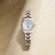 【CITIZEN 星辰】xC 廣告款心蕊輕奢鑽石光動能日月顯示電波鈦金屬女錶-雙色/29mm(EE1007-67W)