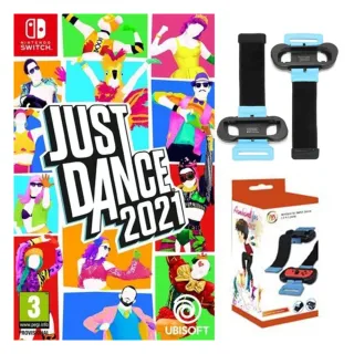 【Nintendo 任天堂】Switch遊戲 舞力全開2021 Just Dance 2021+JYS舞蹈體感腕帶(國際外盒版 支援中文)