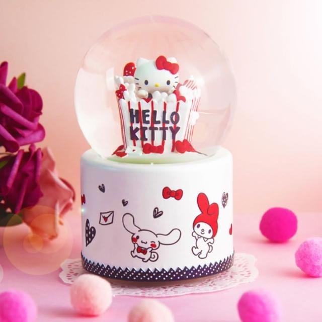 【JARLL 讚爾藝術】Hello Kitty 歡樂派對(水晶球音樂盒)
