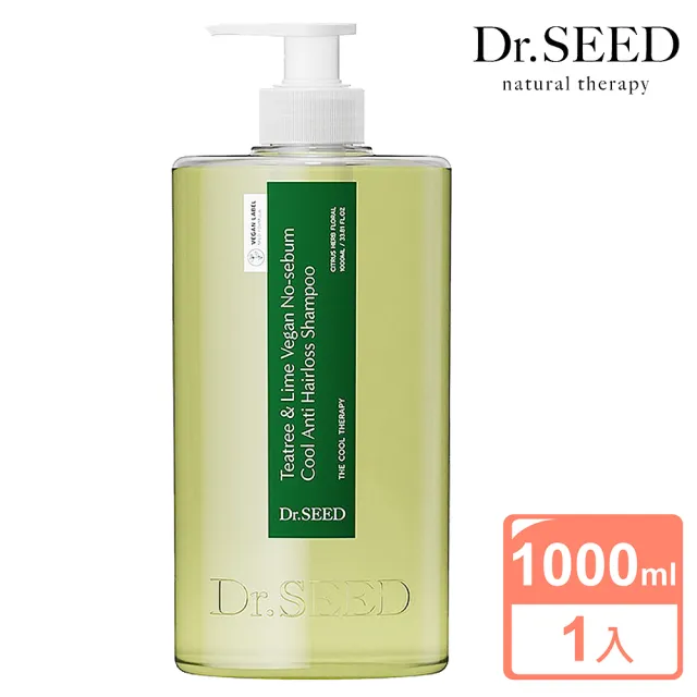 【Dr. SEED】茶樹青檸控油平衡涼感洗髮精 1000ml(1入)