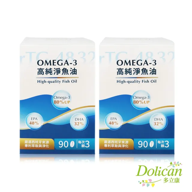 【多立康】rTG48/32 Omega-3高純淨魚油90粒 2入組