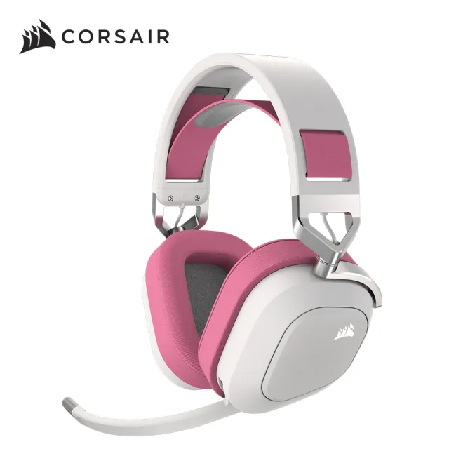 【CORSAIR 海盜船】HS80 RGB Wireless電競耳麥-粉