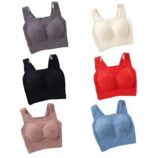 【CHANMODE 香茉】3+1件組秋冬舒適羊毛絨保暖BRA TOP背心