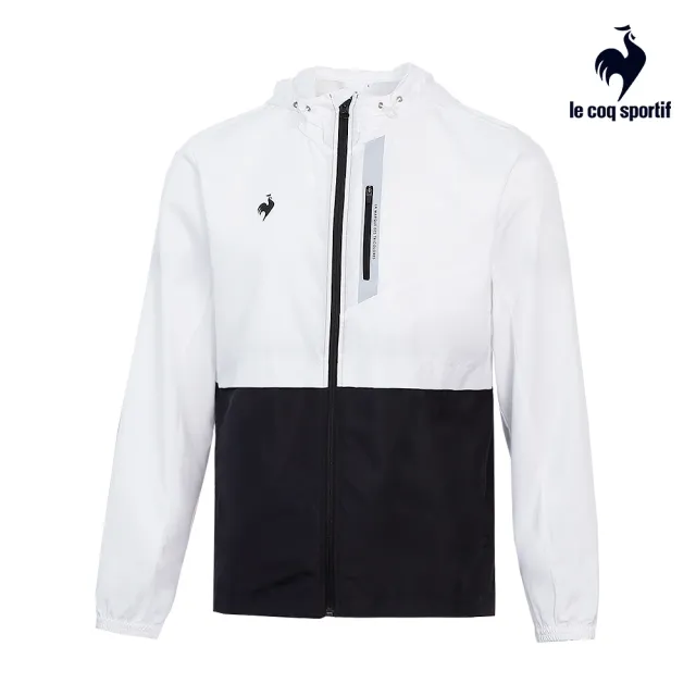 【LE COQ SPORTIF 公雞】抗UV、防潑水運動Training防風外套 男女-3色-LWR61602_LWR62602