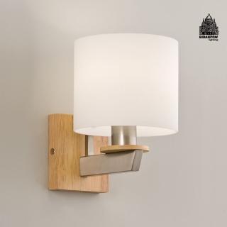 【必登堡】心露壁燈 B424654(客廳背景燈/床頭燈/臥室燈/過道燈/樓梯燈/現代/清新木質風)