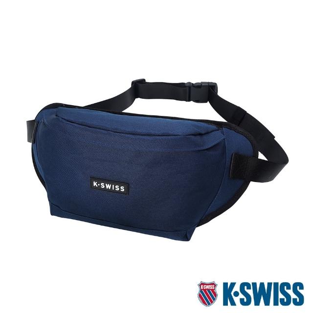 【K-SWISS】運動休閒腰包 Fanny Pack Big-藍(BG260-400)