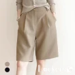 【Lockers 木櫃】春季氣質西裝直筒五分褲 L112022006(五分褲)