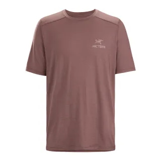 【Arcteryx 始祖鳥官方直營】男 Ionia Arc Word 羊毛短袖圓領衫(柔紫)
