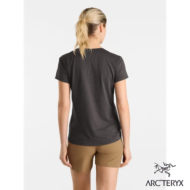 【Arcteryx 始祖鳥官方直營】女 Taema 快乾短袖圓領衫(雜黑)