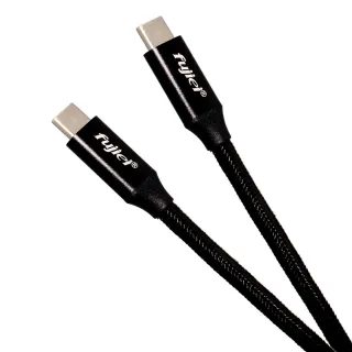 【Fujiei】Type-c 全功能4K影音傳輸充電線(0.6M 黑色 USB-C PD快充 10Gbps傳輸)