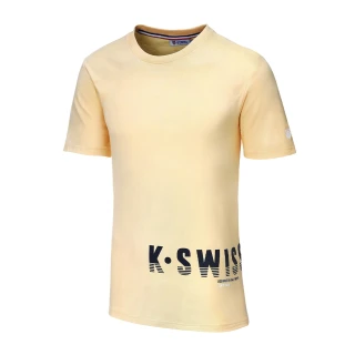 【K-SWISS】棉質吸排T恤 Logo Tee-男-橙(108052-770)