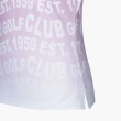 【PING】女款漸層字體立領短袖POLO衫-粉紅(吸濕排汗/抗UV/芳香抗菌/GOLF/高爾夫球衫/RA22118-16)