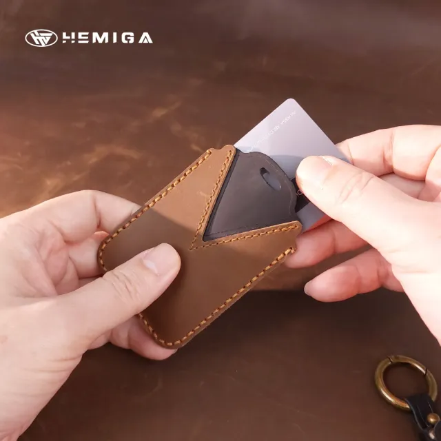 【HEMIGA】凌志卡片鑰匙 保護套 真皮 Nx200 Rx200 Rx300 卡片型 lexus 皮套(Lexus卡片鑰匙專用)