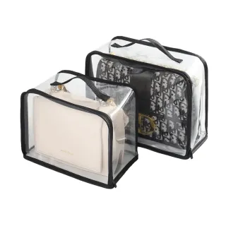 【WEEKEIGHT】PVC透明黑邊包包收納袋/防塵袋(L號)
